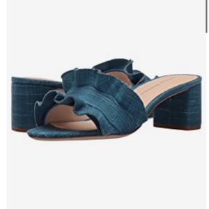 Loeffler Randall chambray slip on heel